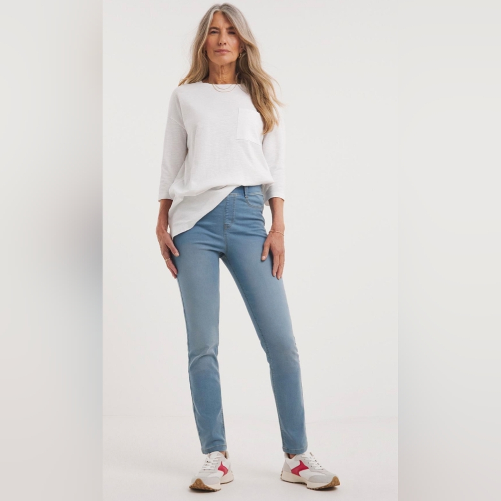 High Rise Light Blue Jeggings